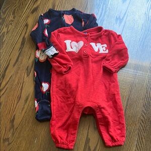 Red Love Kids One Piece